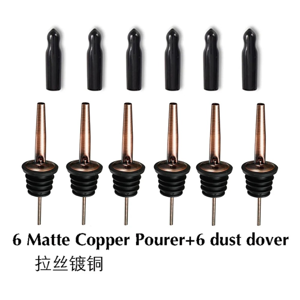 6PCS Stainless Steel Wine Pour - Bitters Bottle Set 评论和价格