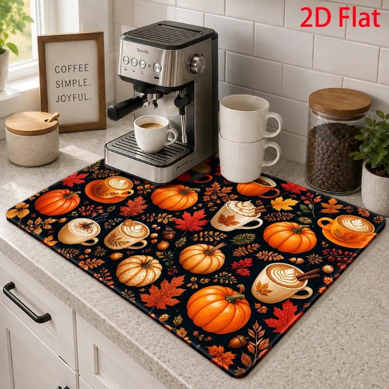 Coffee Bar Mat Winter Candy Ca - Bar Mat Rubber 评论和价格