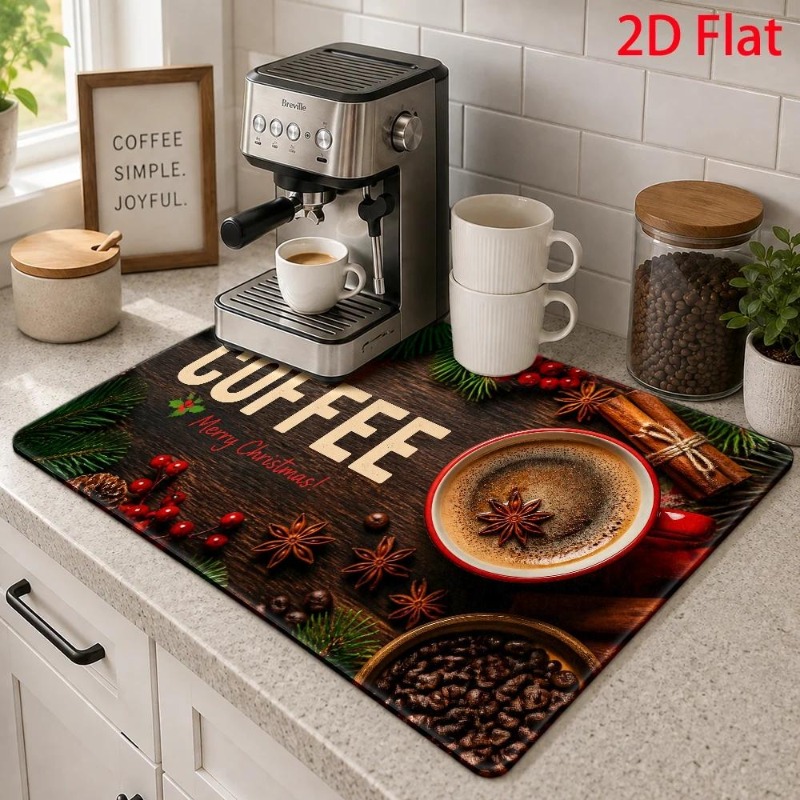 Coffee Bar Mat Sunflower Autum - Bar Mat Rubber 评论和价格