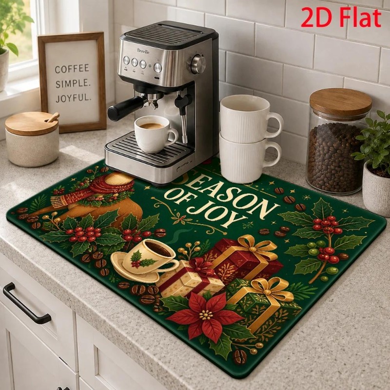Coffee Bar Mat Sunflower Autum - Bar Mat Rubber 评论和价格