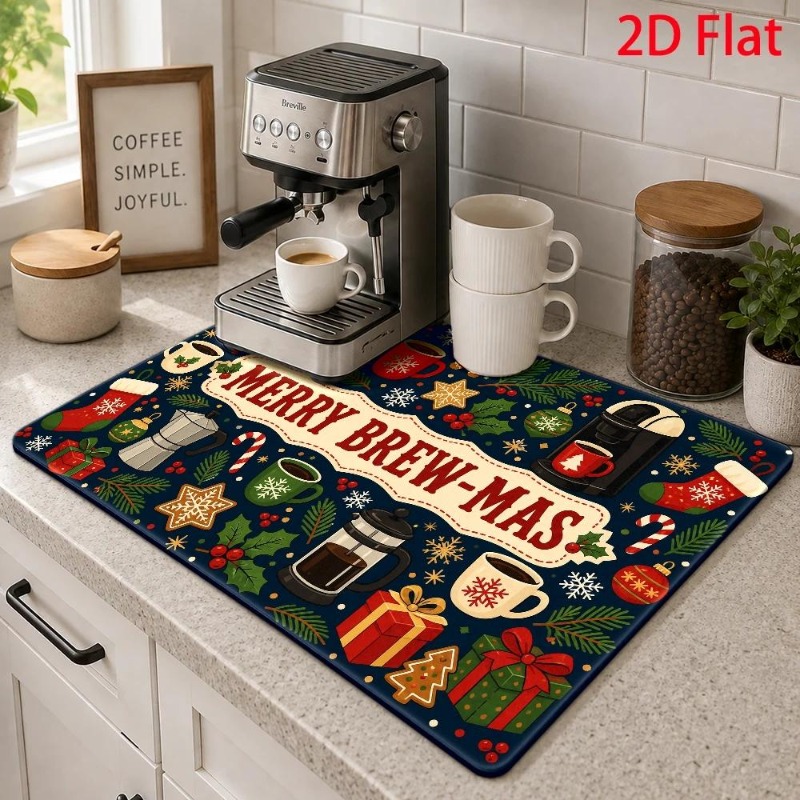 Coffee Bar Mat Sunflower Autum - Bar Mat Rubber 评论和价格
