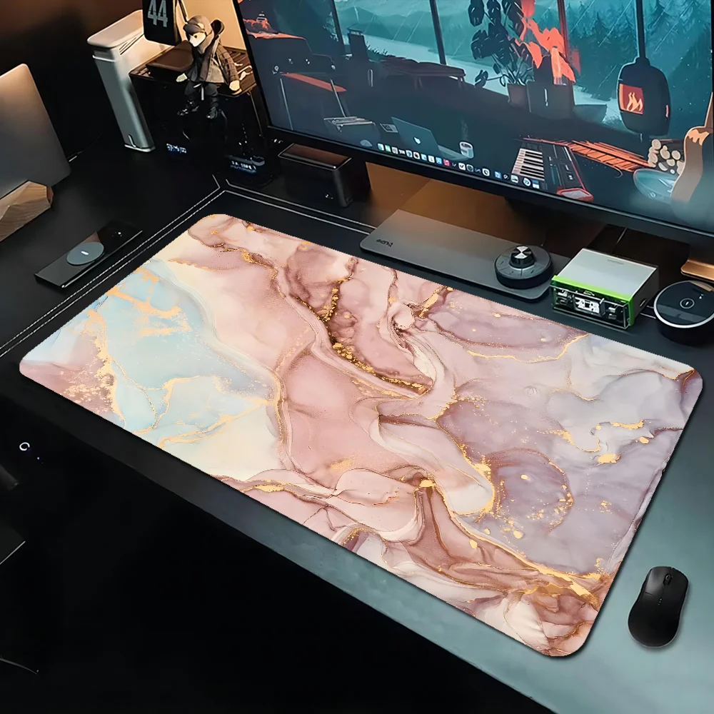 Large Fashion Marble Mouse Pad - Bar Mat Rubber 评论和价格