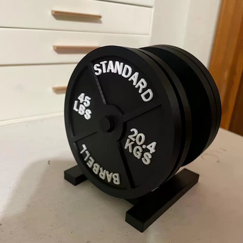Weight Plate Coaster Set Holde - Home Bar Set 评论和价格